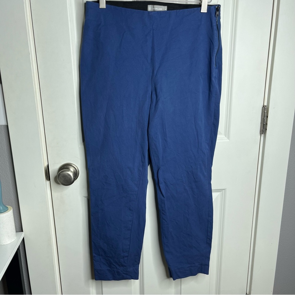 Everlane Pull On Side Zip Stretchy High Rise Cropped Trousers Size 10